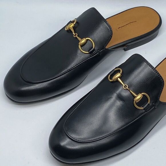 Gucci Princetown Leather Mules - Picture 6 of 14